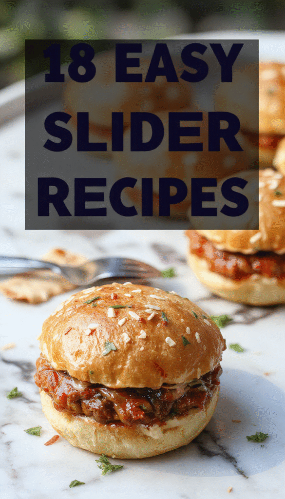 Colorful platter of mini sliders arranged neatly on a wooden serving board, featuring golden buns, juicy meat patties, fresh lettuce, tomato slices, and melted cheese, with vibrant condiments around and a football-themed table setting in the background.